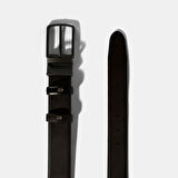 Erkek Siyah / Kahve Çift Taraflı Deri Kemer