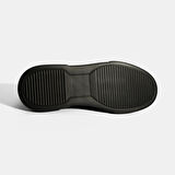 Erkek Siyah Bağcıklı Deri Günlük Ayakkabı