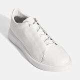 Erkek Beyaz Bağcıklı Deri Günlük Ayakkabı