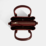 Kadın Bordo Omuz Askılı El Çantası