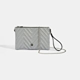 Kadın Gümüş Omuz Askılı Portföy Çanta