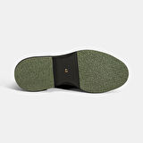 Erkek Siyah Kroko Baskılı Deri Loafer