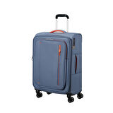 American Tourister Mavi Cloudrider 4 Tekerlekli Orta Boy Valiz 67 cm