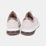Erkek Kırık Beyaz DesaComfort Lastik Bağcıklı Deri Sneaker