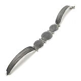 Yöresel Hasır İşleme  Telkari Kadın Gümüş Bileklik