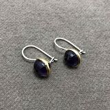 Ametist Taşlı Otantik Gümüş Kadın Küpe