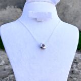 Küp Tasarım Zirkon Taşlı Gümüş Kolye