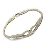 1000 Ayar Kazaziye Gümüş Bileklik (Unisex)