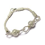 1000 Ayar Kazaziye Gümüş Bileklik (Unisex)