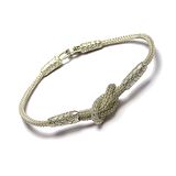 1000 Ayar Kazaziye Gümüş Bileklik (Unisex)