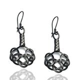 1000 Ayar Kazaziye Kadın Gümüş Küpe