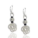 1000 Ayar Kazaziye Kadın Gümüş Küpe