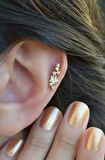 Yıldızlı Piercing Tragus Helix Kıkırdak Gold Renk