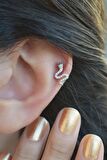 Yılan Piercing Helix Kıkırdak Gümüş Renk