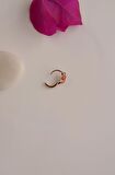 Kırmızı Yıldız Tragus Helix Piercing Mini Küpe