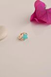 Mavi Yıldız Tragus Helix Piercing Mini Küpe