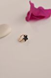 Siyah Yıldız Tragus Helix Piercing Mini Küpe