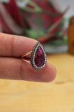 Jasper ve Swarovski Taşlı 925 Ayar Bayan Gümüş Yüzük 201022730