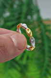 925 Ayar Gümüş Gold Kaplama Kadın Yüzük 201022856
