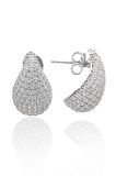 Damla Kesim Zirkon Taşlı 925 Ayar Gümüş Kadın Küpe 201022860