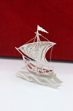 Yelkenli Model 925 Ayar Gümüş Telkari Biblo Aksesuar 201023077