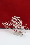 Geniş Yelkenli Model 925 Ayar Gümüş Telkari Biblo Aksesuar 201023079