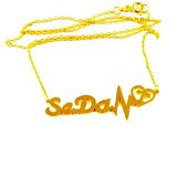 Kişiye Özel İsimli Kadın Gümüş Kolye