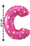 Folyo Balon C Harfi Helyum Balon 40 Cm
