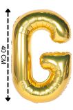Folyo Balon G Harfi Helyum Balon 40 Cm