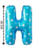Folyo Balon H Harfi Helyum Balon 40 Cm