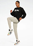 LC 6575 NEW ID REG JOGGER Ekru Lastikli Bel Regular Fit Kadın Eşofman Altı