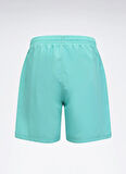 Reebok CN 1374 AVANJ SHORT Su Yeşili Regular Fit Düz Erkek Şort Mayo