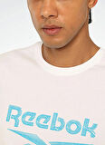 Reebok LC 8014 NEW ID REG TEE Beyaz Yuvarlak Yaka Regular Fit Baskılı Erkek T-Shirt