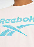 Reebok LC 8014 NEW ID REG TEE Beyaz Yuvarlak Yaka Regular Fit Baskılı Erkek T-Shirt
