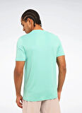 Reebok LC 9023 MONAC TEE Su Yeşili Yuvarlak Yaka Regular Fit Düz Erkek T-Shirt