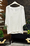 İçi Atletli Oversize File İthal Bluz