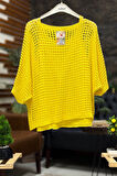 İçi Atletli Oversize File İthal Bluz