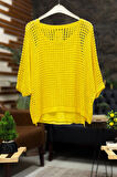 İçi Atletli Oversize File İthal Bluz