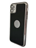 ARMORİX İPHONE 11 LENS KORUMALI LOGO GÖSTEREN DERİ KAPAK