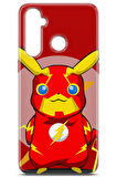 Realme 5 Pro uyumlu Pokemon 23 Koruyucu Flash Pikachu