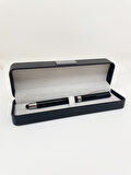 Elegance Series  Deri Kutulu Siyah Roller İmza Kalemi