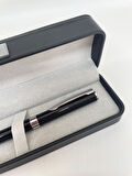 Elegance Series  Deri Kutulu Siyah Roller İmza Kalemi