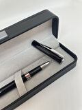 Elegance Series  Deri Kutulu Siyah Roller İmza Kalemi