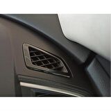 CIVIC FC5 2016-2020 IÇIN UYUMLU ÜST HAVA MENFEZ KAPLAMA 2 PARÇA PIANO BLACK