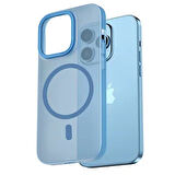 ARMONİX IPHONE 14 PRO MAT MAVİ MAGSAFELİ KILIF