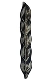 Uretti - Okay 5711 El Yapımı Kahverengi Beyaz Tik Ağacı Tütsülük 35x5 Cm - 20'li Tütsü Hediyeli