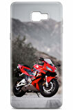Samsung Galaxy C9 uyumlu Otomoto 40 Arka Kapak Kırmızı Honda CBR600