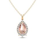 Morganite Pırlanta Kolye