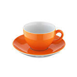 Lima Çay Fincanı Tabaklı Pistole Boyalı Turuncu (LM02CT14019)