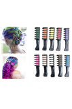 Saç Tebeşiri Taraklı 10 lu Renkli Saç Boyası Tebeşiri Geçici Saç Tebeşir Seti hair Chalk
